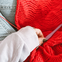 Illusie sjaal PDF Patroon